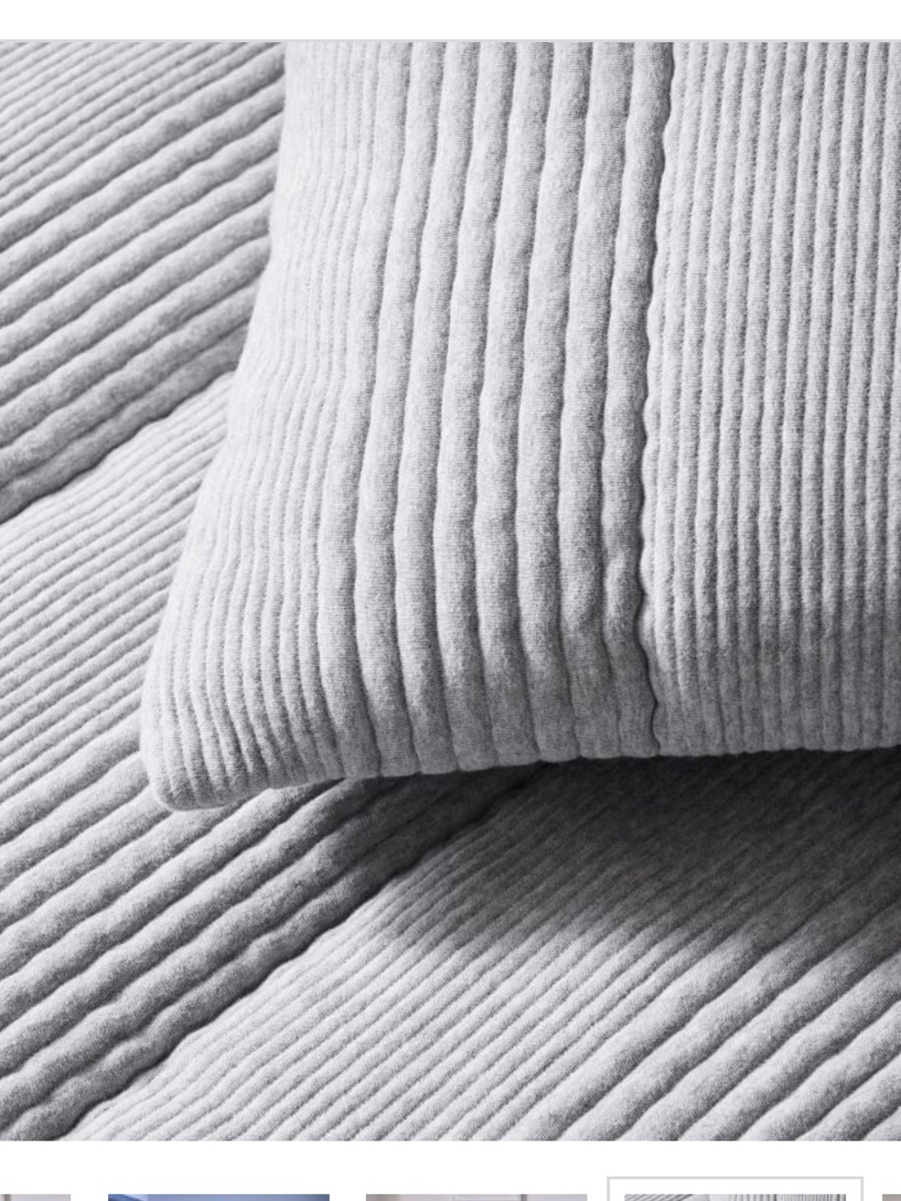 West Elm Cloud Jersey comforter twin